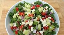 Mediterranean Spinach and Arugula Salad Mediterranean Spinach and Arugula Salad