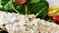 Indian Spiced Salmon with Raita Inspired Sauce Indian Spiced Salmon with Raita Inspired Sauce