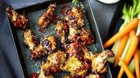 Honey-glazed chicken wings Honey-glazed chicken wings