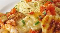 Alaskan Cod and Shrimp with Fresh Tomato Alaskan Cod and Shrimp with Fresh Tomato