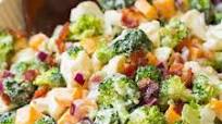 Broccoli and Cauliflower Salad Broccoli and Cauliflower Salad
