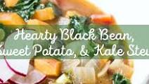 Hearty Black Bean, Sweet Potato, & Kale Stew from A Couple Cooks Hearty Black Bean, Sweet Potato, & Kale Stew from A Couple Cooks