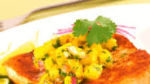 Air Fryer, Grilled Swordfish Steaks with Mango Salsa Air Fryer, Grilled Swordfish Steaks with Mango Salsa