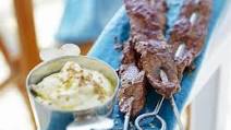 Indian-Style Beef Kebabs with Yogurt Dipping Sauce Indian-Style Beef Kebabs with Yogurt Dipping Sauce