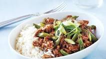black bean, ground pork and green bean stir-fry black bean, ground pork and green bean stir-fry