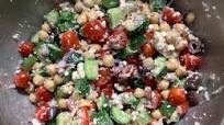 Mediterranean Chickpea Salad - The Roasted Root J&B Mediterranean Chickpea Salad - The Roasted Root J&B