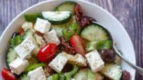 Greek Salad with Sun-Dried Tomatoes Greek Salad with Sun-Dried Tomatoes