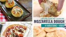 Low-Carb Mozzarella Dough - 4 ways Low-Carb Mozzarella Dough - 4 ways