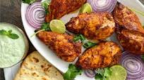 Tandoori chicken with raita Tandoori chicken with raita