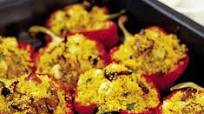 Halloumi stuffed peppers Halloumi stuffed peppers