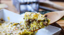 Cheesy Beef & Rice Casserole Cheesy Beef & Rice Casserole