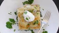 Stacked Spinach and Mushroom Enchiladas Stacked Spinach and Mushroom Enchiladas