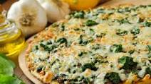 Cauliflower Crust Spinach Pizza Cauliflower Crust Spinach Pizza