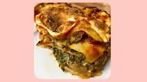 Adam Richman's Spinach and Sausage Lasagna recipe Adam Richman's Spinach and Sausage Lasagna recipe