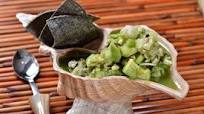 Ceviche de mero, chapulín y maíz Ceviche de mero, chapulín y maíz