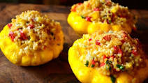 Stuffed Patty-Pan Squash Stuffed Patty-Pan Squash
