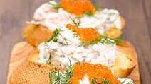Creamy Salmon and Chive Mousse on Crostini Creamy Salmon and Chive Mousse on Crostini