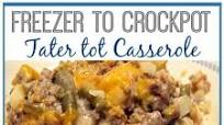 Cheesy Crock Pot Tater Tot Casserole with Ground Beef Cheesy Crock Pot Tater Tot Casserole with Ground Beef