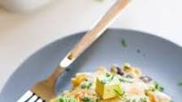 White Chicken Enchilada Casserole with Black Beans White Chicken Enchilada Casserole with Black Beans
