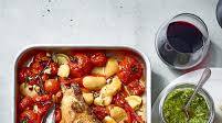 Ibérico pork loin with sherry roasted tomatoes, peppers and butter beans Ibérico pork loin with sherry roasted tomatoes, peppers and butter beans
