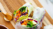 Fresh Spring Rolls with Peanut Sauce Fresh Spring Rolls with Peanut Sauce
