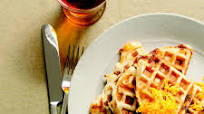 Grilled Cheese-and-Chicken-Sausage Waffles Grilled Cheese-and-Chicken-Sausage Waffles