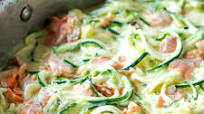 Keto Salmon Alfredo Recipe with Zucchini Noodles in 20 minutes! Keto Salmon Alfredo Recipe with Zucchini Noodles in 20 minutes!