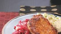 Caraway Pork Chops and Red Cabbage Caraway Pork Chops and Red Cabbage