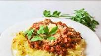 Grilled Spaghetti Squash with Bolognese Sauce Grilled Spaghetti Squash with Bolognese Sauce
