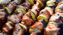 Receta de brochetas de carne al horno Receta de brochetas de carne al horno