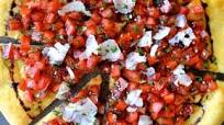 Bruschetta Pizza with Balsamic Syrup Bruschetta Pizza with Balsamic Syrup