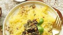 Spaghetti Squash Pasta with Basil Pesto Spaghetti Squash Pasta with Basil Pesto
