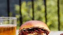 Steak Burger with Tangy Caramelized Onions and Tarragon Butter Steak Burger with Tangy Caramelized Onions and Tarragon Butter