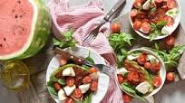 Honey Grilled Watermelon Caprese Salad Honey Grilled Watermelon Caprese Salad