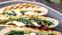Mozzarella and Feta Pita Grilled Cheese Mozzarella and Feta Pita Grilled Cheese