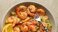 Zest Plus - Steamed Shrimp and Broccoli with Farro Zest Plus - Steamed Shrimp and Broccoli with Farro