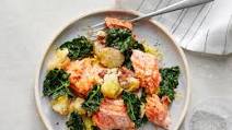 Instant Pot Lemon Salmon With Smashed Potatoes and Kale Instant Pot Lemon Salmon With Smashed Potatoes and Kale