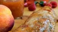Peppery Peach Glazed Pork Tenderloin Peppery Peach Glazed Pork Tenderloin