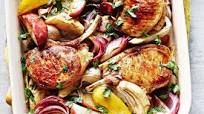 Cider-roast pork cutlets with apple and fennel Cider-roast pork cutlets with apple and fennel