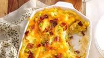Twice-Baked Cheddar Potato Casserole Twice-Baked Cheddar Potato Casserole