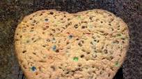 Giant M&M Cookie Heart - Happy Valentine's Day! Giant M&M Cookie Heart - Happy Valentine's Day!