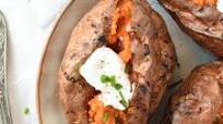 Air Fryer Baked Sweet Potatoes Air Fryer Baked Sweet Potatoes