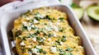 Butternut Squash & Mushroom Enchiladas with Tomatillo Sauce Butternut Squash & Mushroom Enchiladas with Tomatillo Sauce