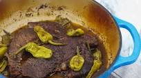 Pot Roast with Pepperoccini/ Dutch Oven Pot Roast with Pepperoccini/ Dutch Oven