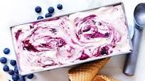 Blueberry swirl ice cream Blueberry swirl ice cream