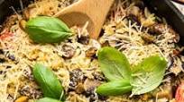 Lemon Garlic Eggplant Mushroom Orzo Lemon Garlic Eggplant Mushroom Orzo