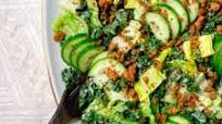 Signature Vegan Caesar Salad with Tofu Bacon Signature Vegan Caesar Salad with Tofu Bacon