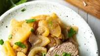 Crock Pot Pork Tenderloin with Apples and Onions Crock Pot Pork Tenderloin with Apples and Onions