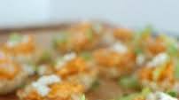 Buffalo Chicken Hummus Bites Buffalo Chicken Hummus Bites