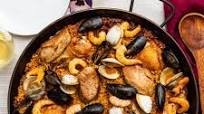 Grilled Paella Mixta (Mixed Paella With Chicken and Seafood) Grilled Paella Mixta (Mixed Paella With Chicken and Seafood)